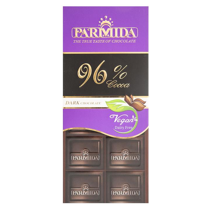 شکلات تلخ 96 درصد پارمیدا مقدار 80 گرم Parmida 96 Percent Dark Chocolate 80gr